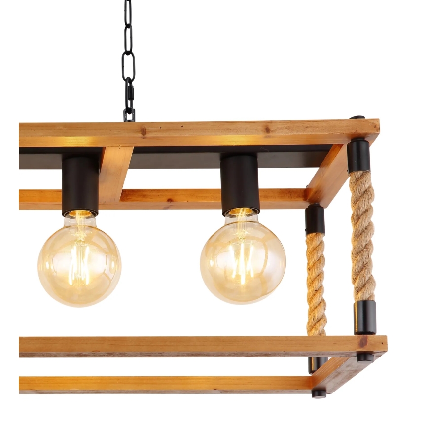 Globo 15691-4H - Csillár zsinóron VERNON 4xE27/60W/230V