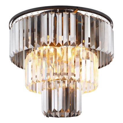 Globo - Felületre szerelhető csillár 3xE27/40W/230V átm. 40 cm fekete