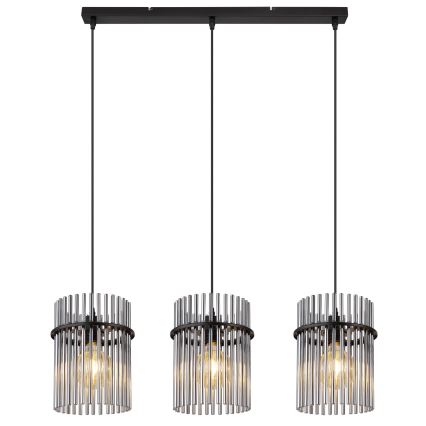 Globo - Csillár zsinóron 3xE27/60W/230V fekete