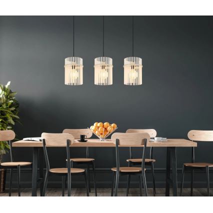 Globo - Kábelre függesztett csillár 3x E27/60W/230V