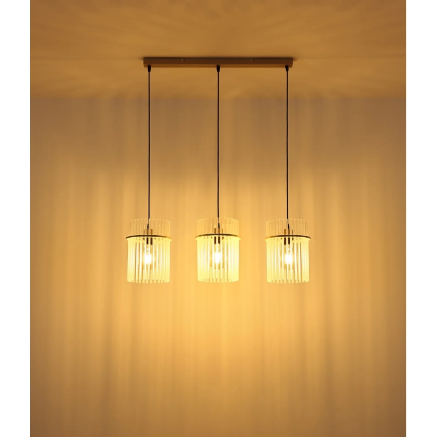 Globo - Kábelre függesztett csillár 3x E27/60W/230V