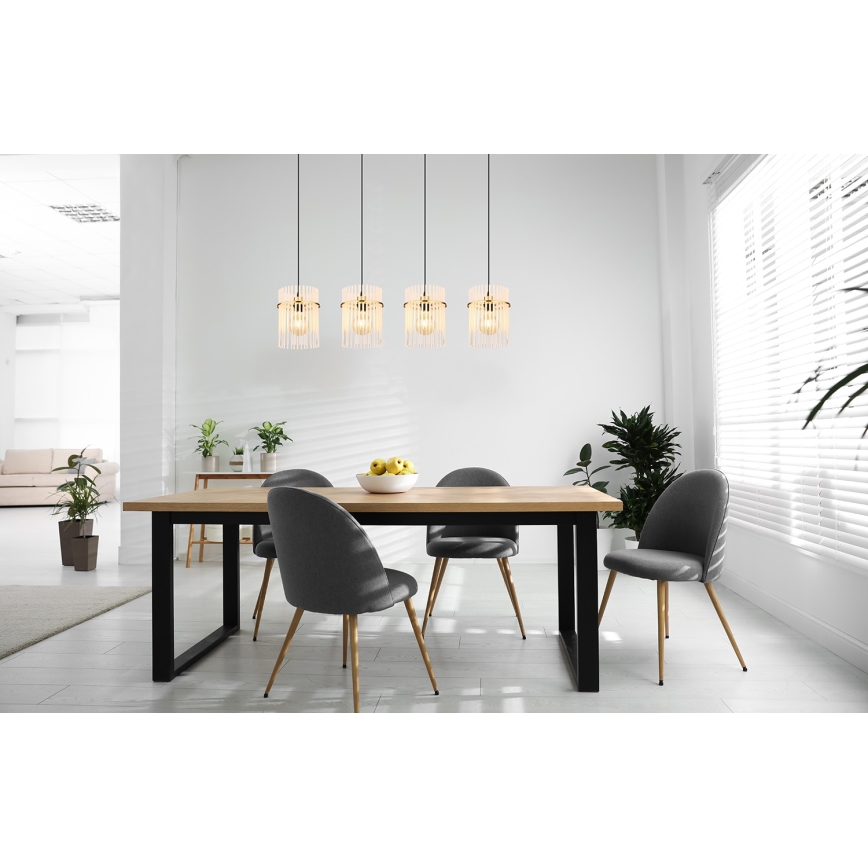 Globo - Csillár zsinóron 4xE27/60W/230V arany