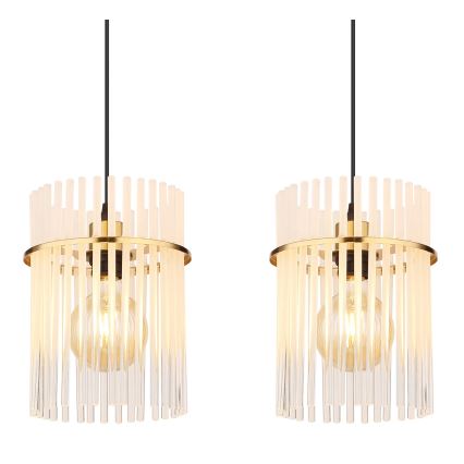 Globo - Csillár zsinóron 4xE27/60W/230V arany