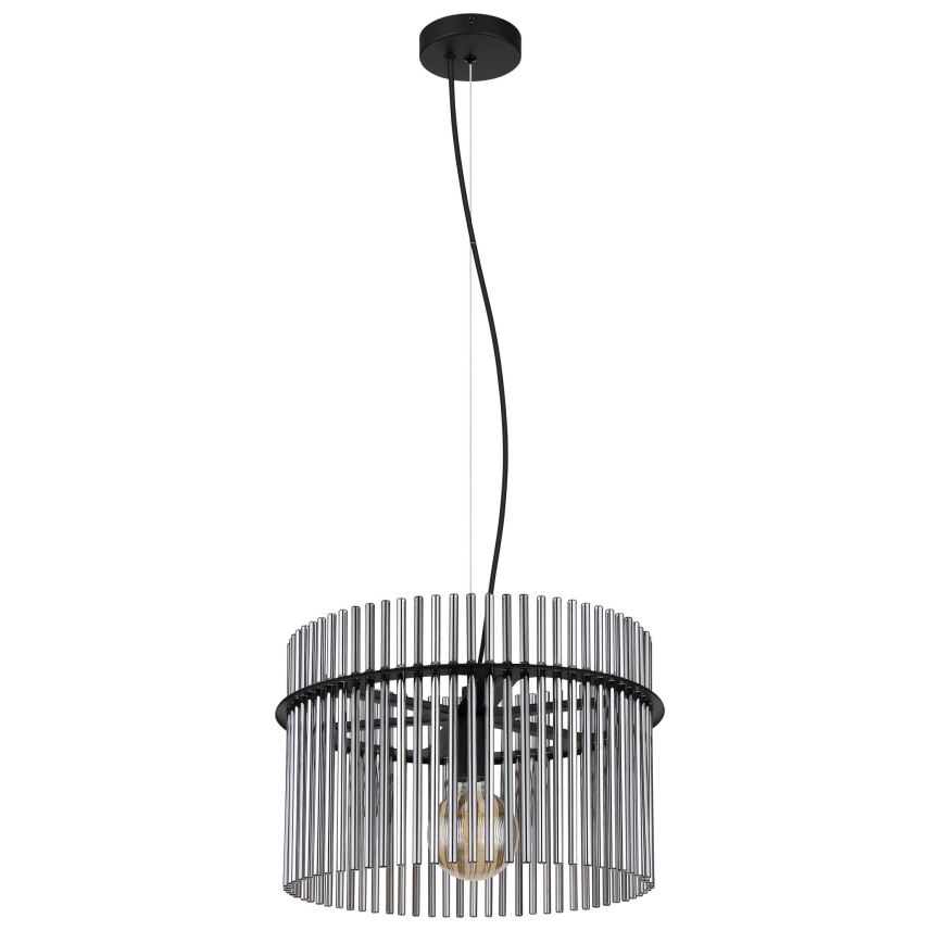 Globo - Csillár zsinóron 1xE27/60W/230V átm. 40 cm fekete