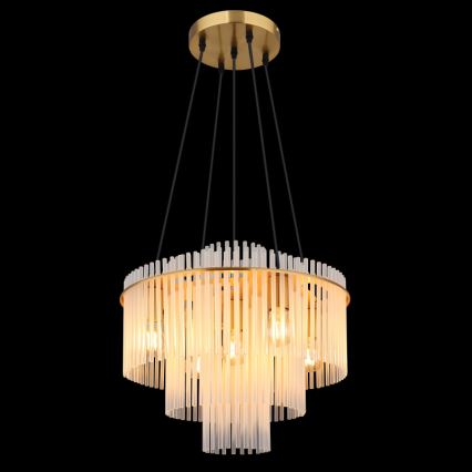 Globo - Zsinóros csillár 5xE27/60W/230V aranyszínű