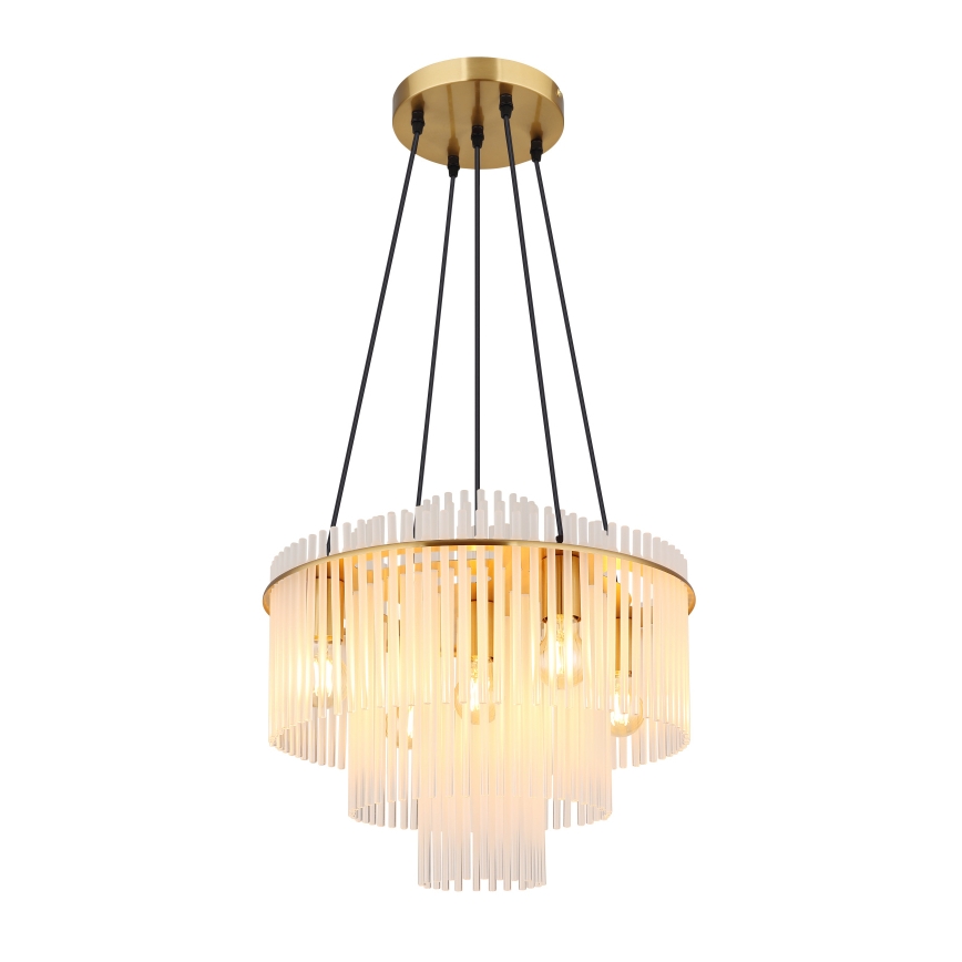 Globo - Zsinóros csillár 5xE27/60W/230V aranyszínű