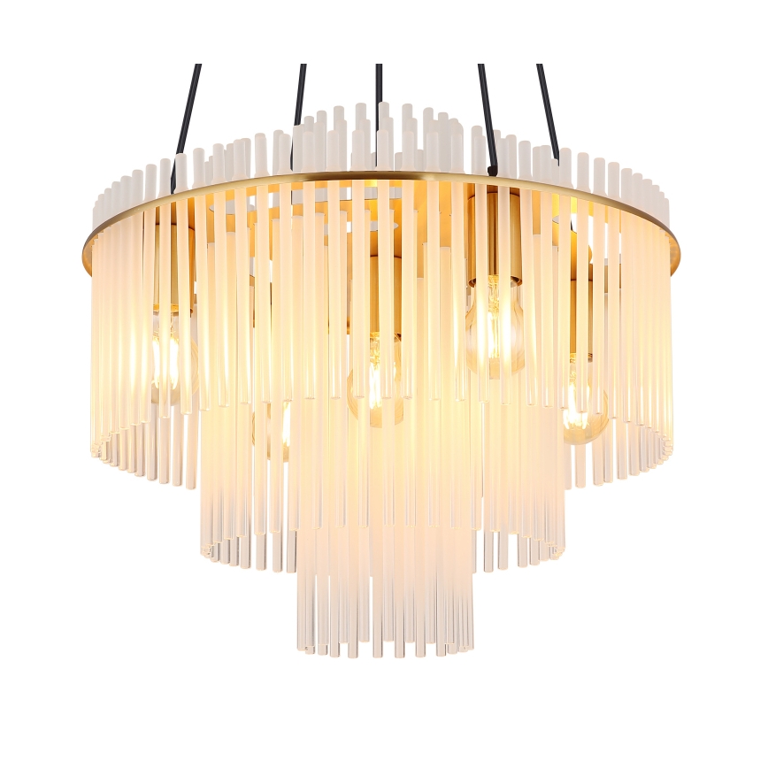 Globo - Zsinóros csillár 5xE27/60W/230V aranyszínű