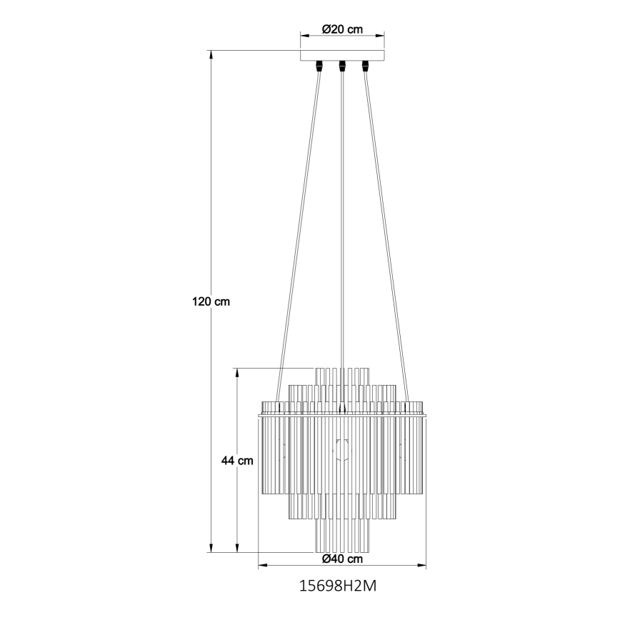 Globo - Csillár zsinóron 5xE14/40W/230V arany