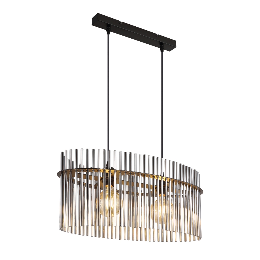 Globo - Csillár zsinóron 2xE27/60W/230V fekete