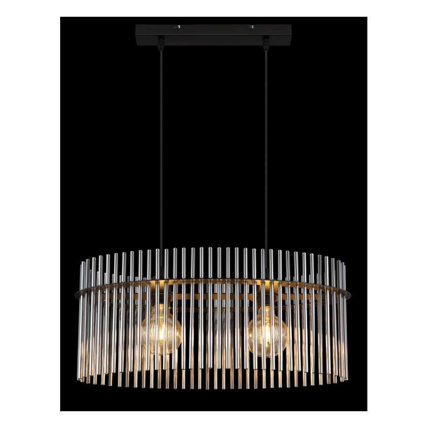 Globo - Csillár zsinóron 2xE27/60W/230V fekete