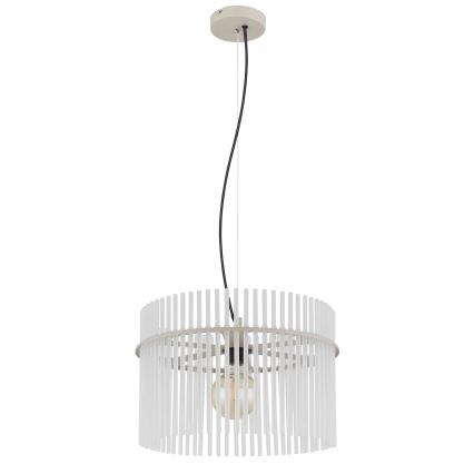 Globo - Kábeles függeszték 1xE27/60W/230V Ø 40 cm krémszínű