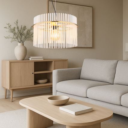 Globo - Csillár zsinóron 1xE27/60W/230V átm. 40 cm arany