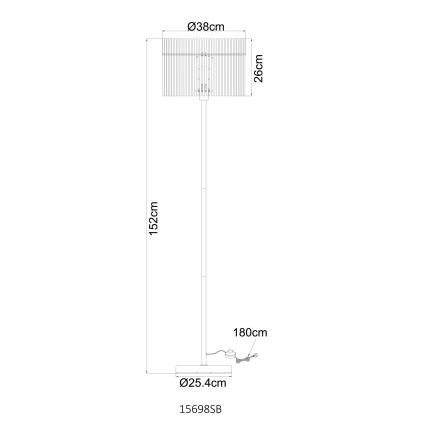 Globo - Állólámpa 1xE27/60W/230V
