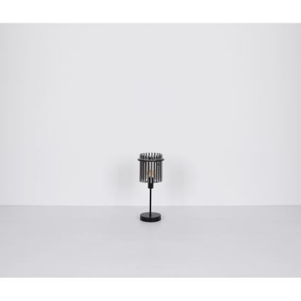 Globo - Asztali lámpa 1xE27/60W/230V átm. 30 cm fekete