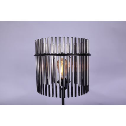 Globo - Asztali lámpa 1xE27/60W/230V átm. 30 cm fekete