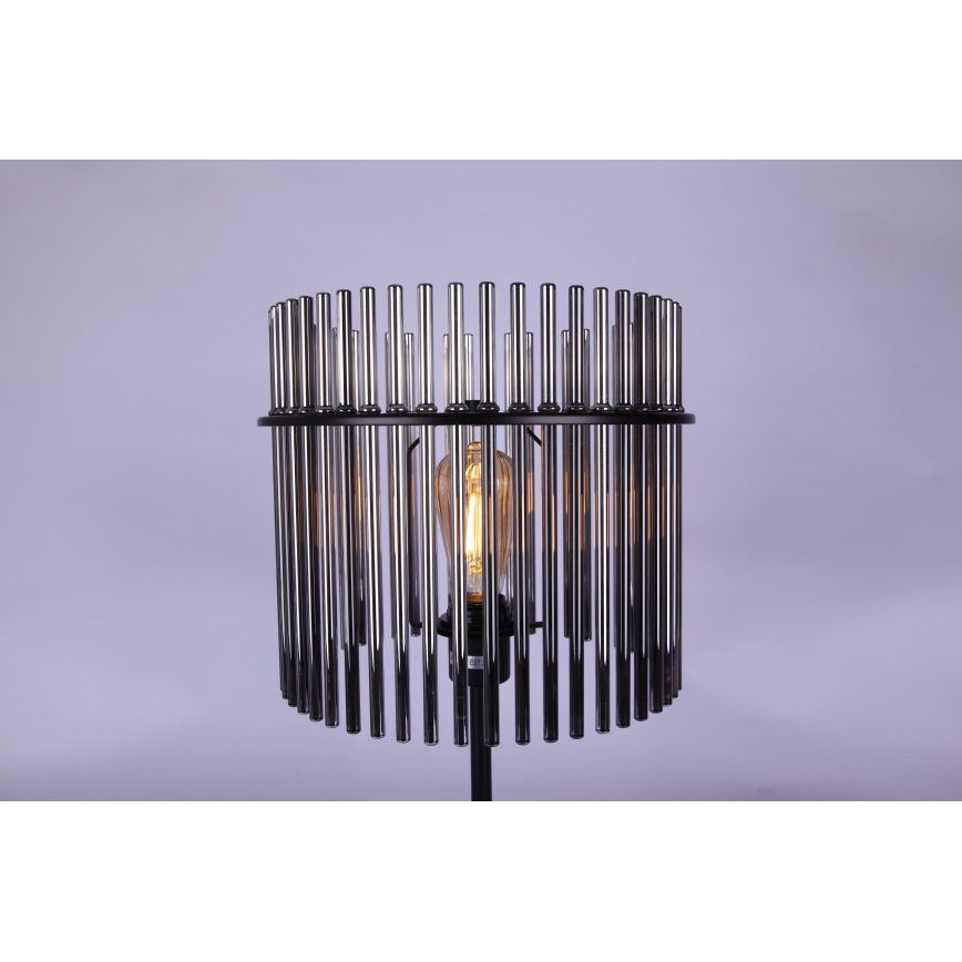 Globo - Asztali lámpa 1xE27/60W/230V átm. 30 cm fekete