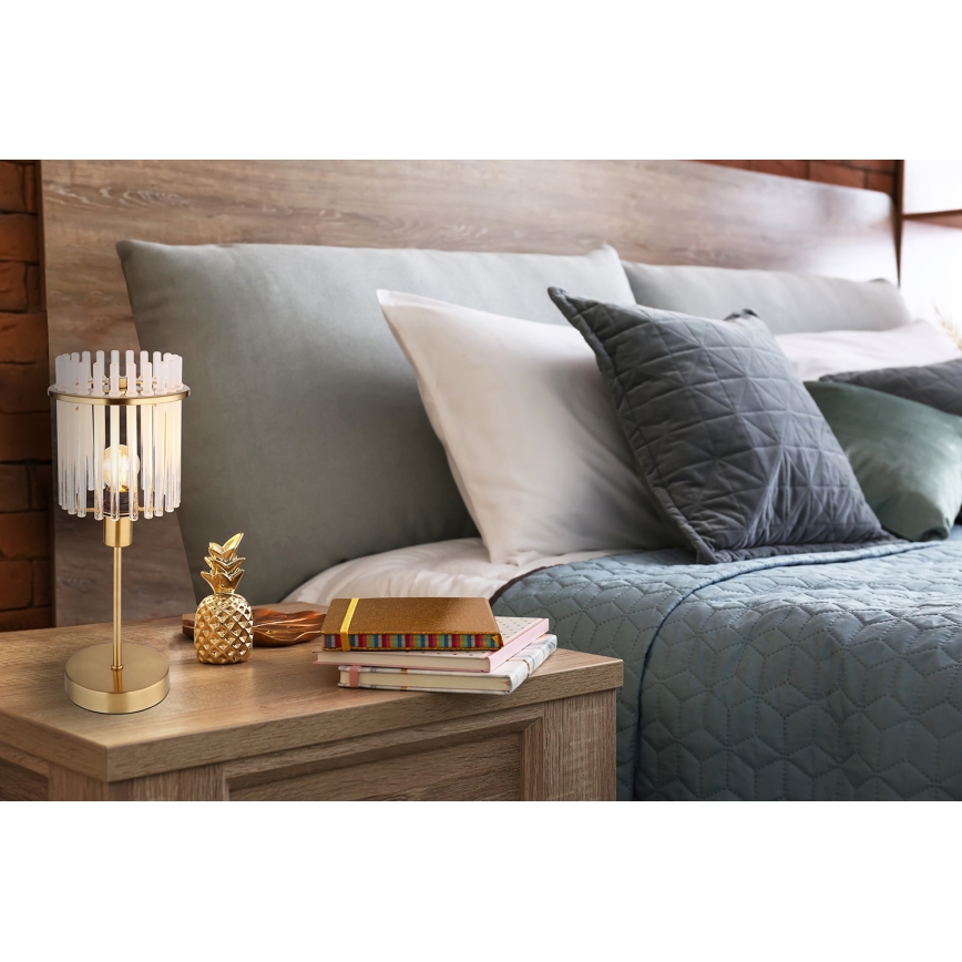 Globo - Asztali lámpa 1xE14/40W/230V átm. 15 cm arany