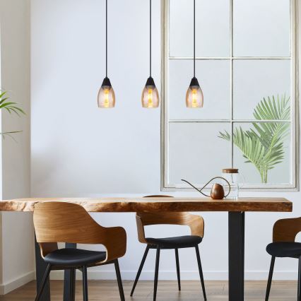 Globo - Csillár zsinóron 3xE27/15W/230V