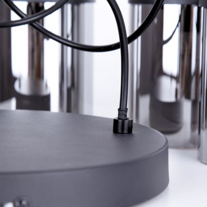 Globo - Csillár zsinóron 3xE27/15W/230V átm. 27 cm tölgy