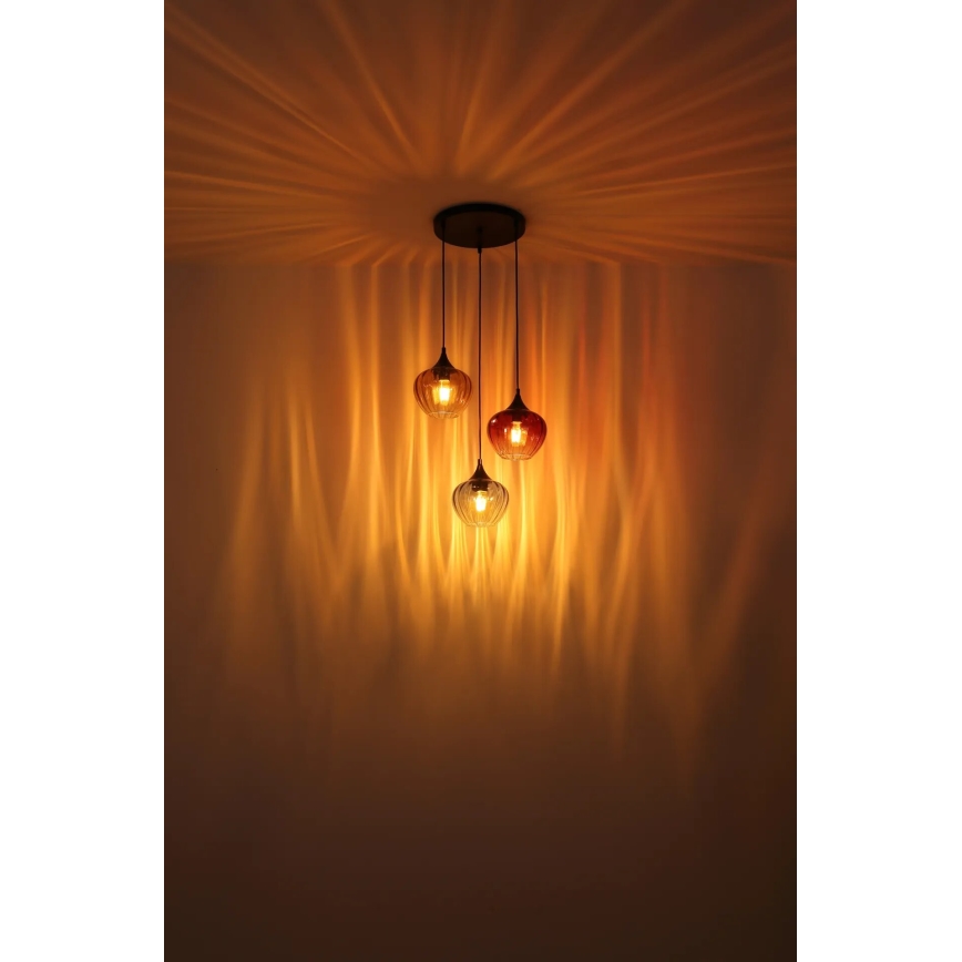 Globo - Csillár zsinóron 3xE27/60W/230V