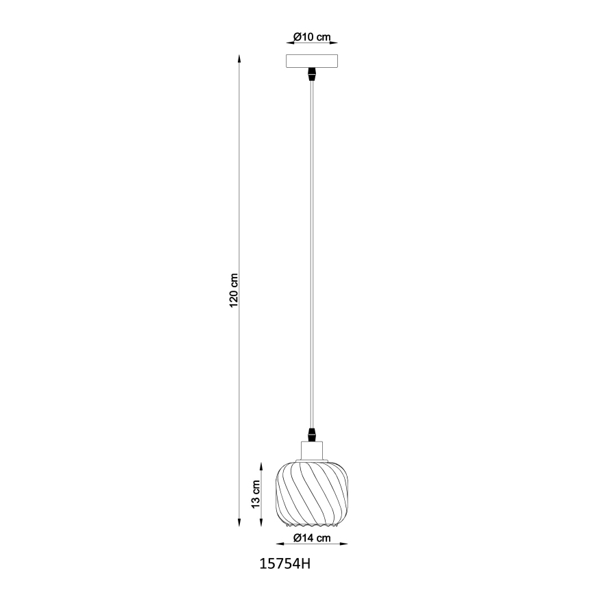 Globo - Csillár zsinóron 1xE27/25W/230V átm. 14 cm