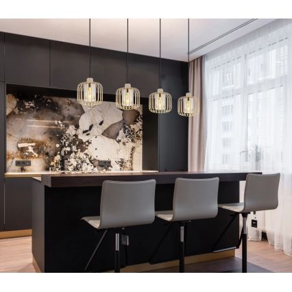 Globo - Kábelre szerelt csillár 4xE27/40W/230V