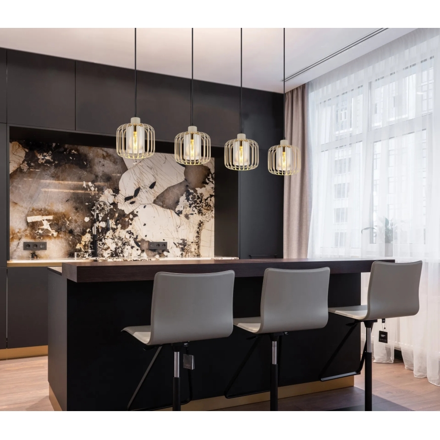 Globo - Kábelre szerelt csillár 4xE27/40W/230V