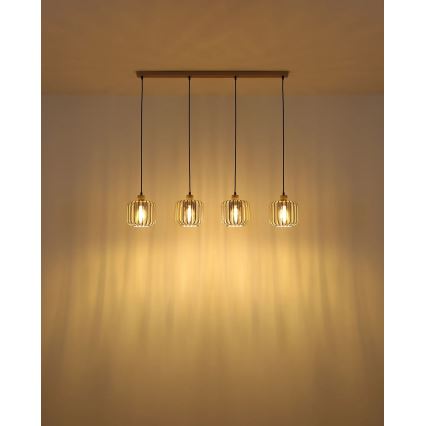 Globo - Kábelre szerelt csillár 4xE27/40W/230V