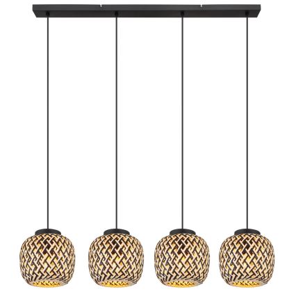 Globo 15766-4H - Csillár zsinóron COLLY 4xE27/15W/230V