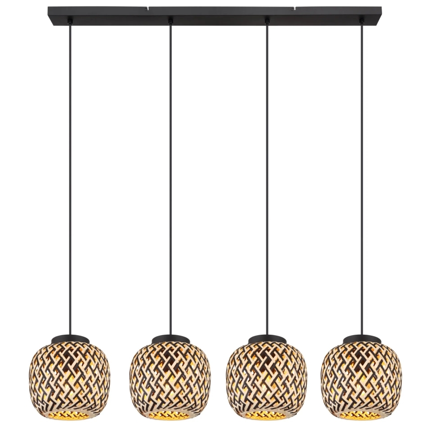 Globo 15766-4H - Csillár zsinóron COLLY 4xE27/15W/230V