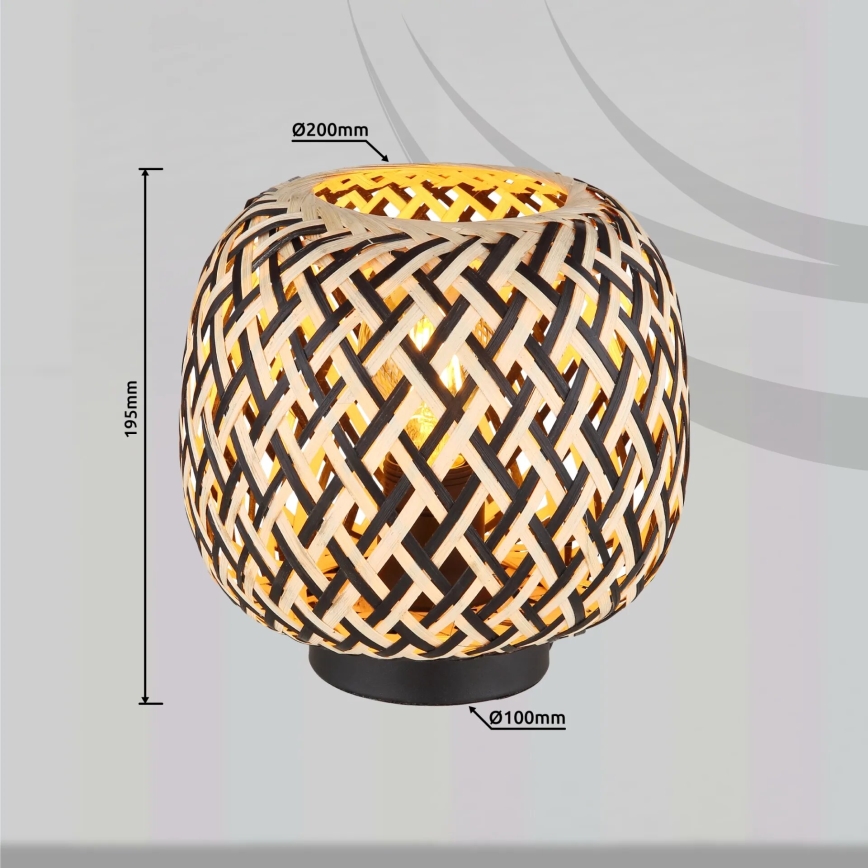 Globo 15766T - Asztali lámpa COLLY 1xE27/15W/230V