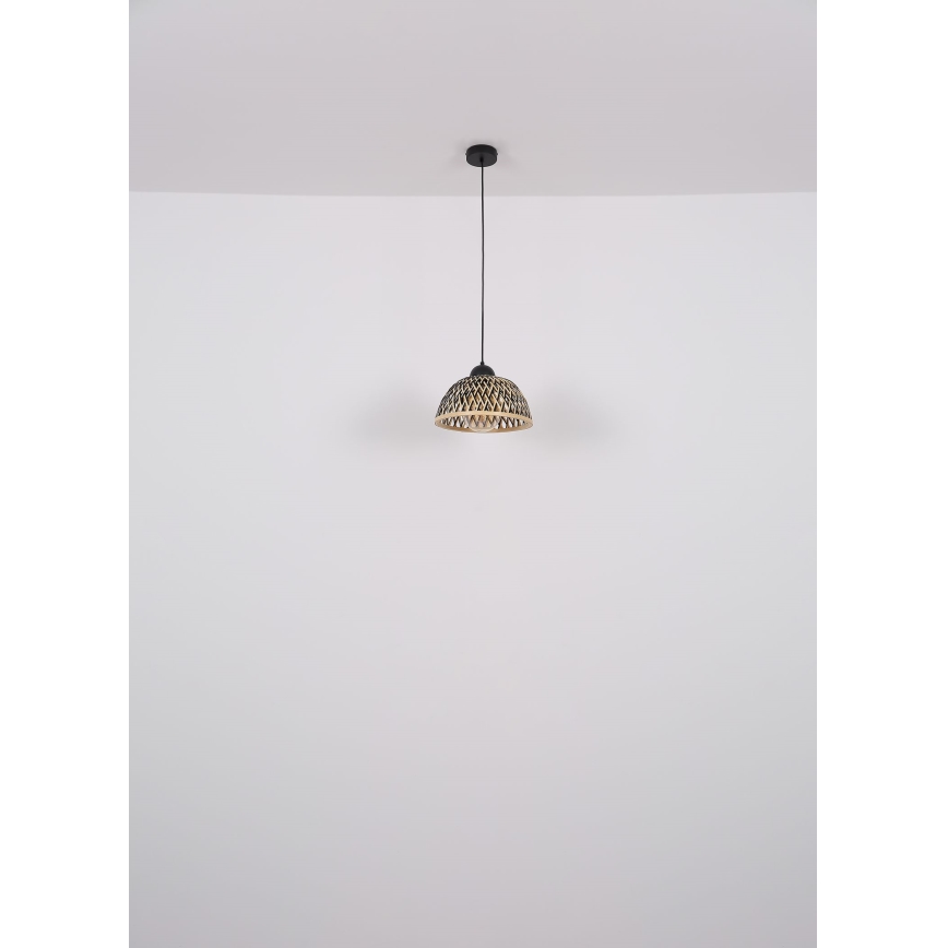 Globo - Csillár zsinóron 1xE27/15W/230V bambusz