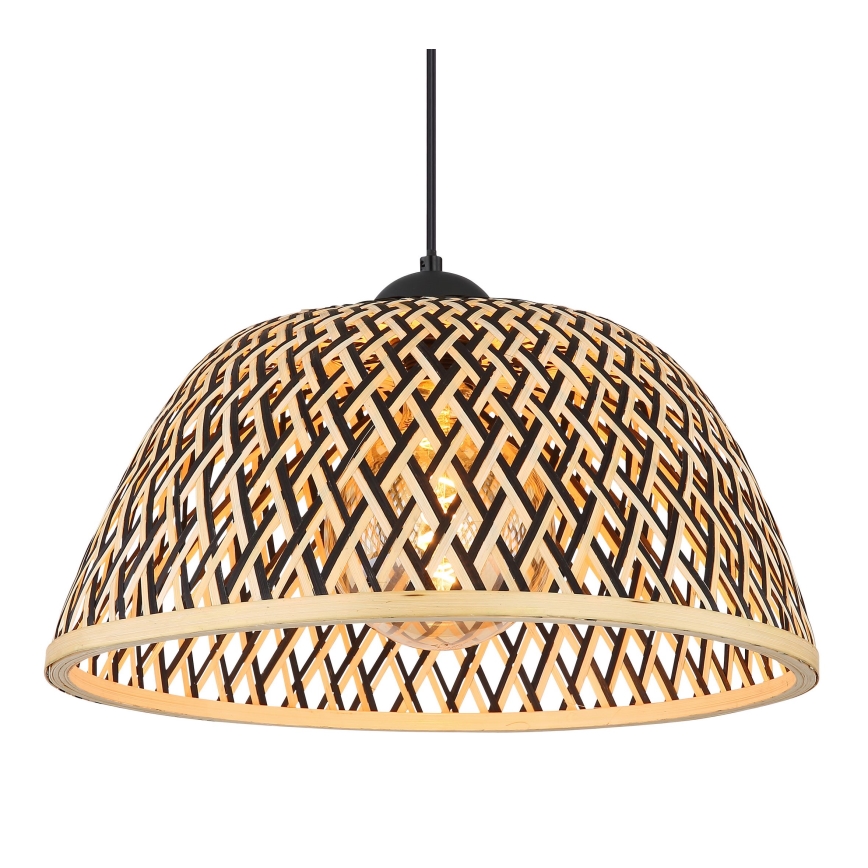 Globo - Csillár zsinóron 1xE27/15W/230V bambusz