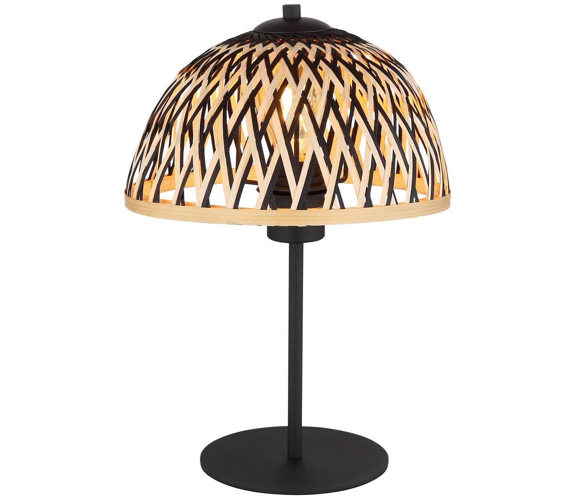Asztali világítás lámpa Colly bambuszhálóból
