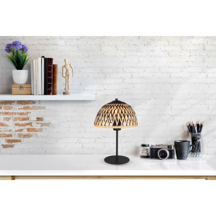 Globo - Asztali lámpa 1xE27/15W/230V bambusz