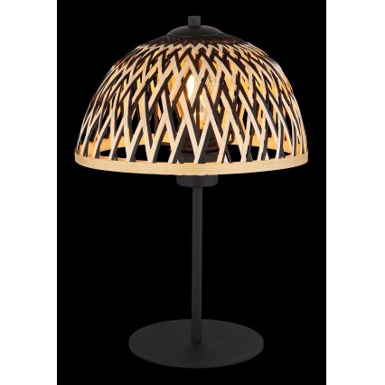 Globo - Asztali lámpa 1xE27/15W/230V bambusz