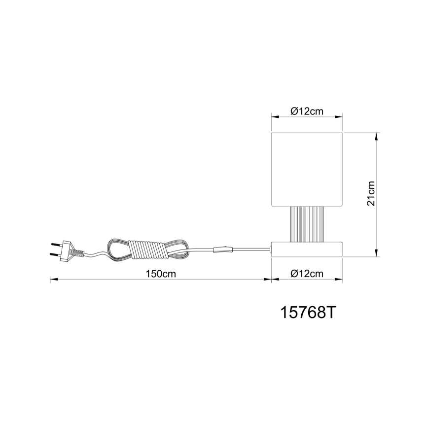 Globo - Asztali lámpa 1xE27/25W/230V