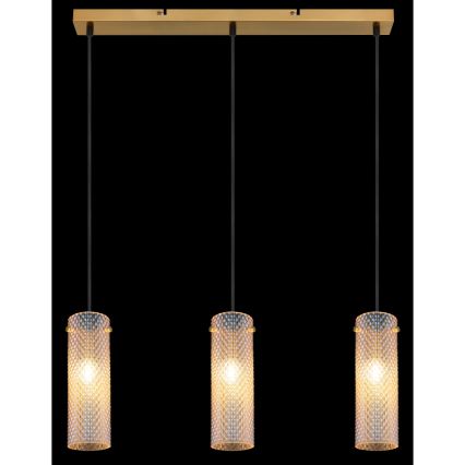 Globo - Csillár zsinóron 3xE14/40W/230V arany