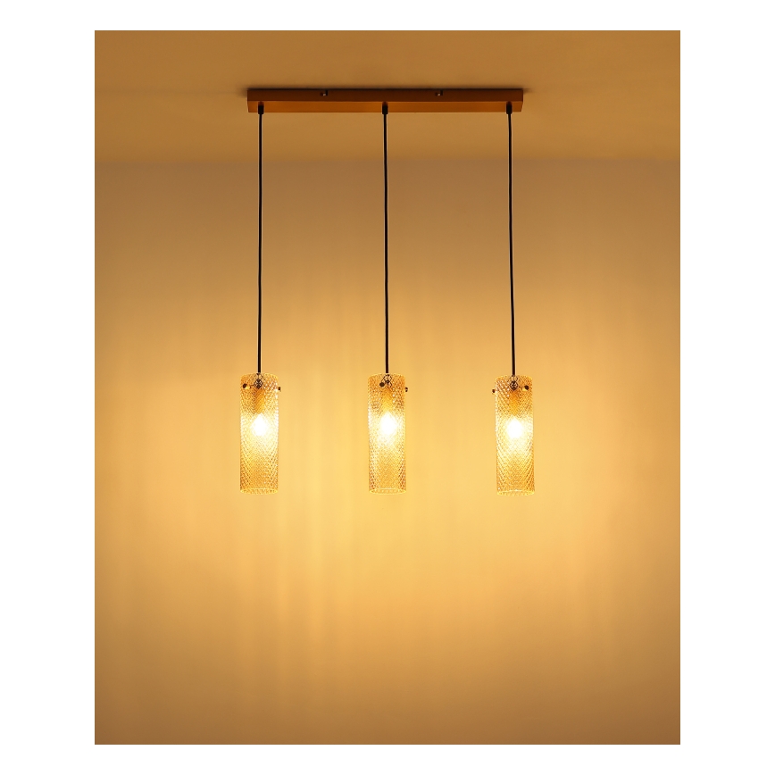 Globo - Csillár zsinóron 3xE14/40W/230V arany