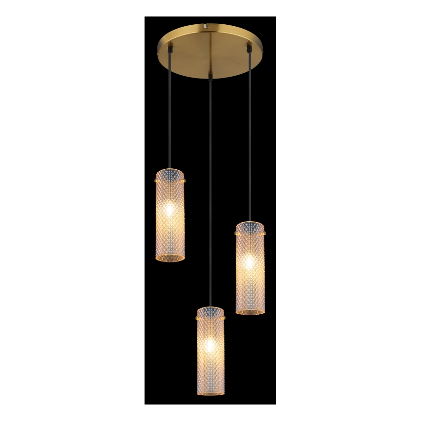 Globo - Csillár zsinóron 3xE14/40W/230V arany