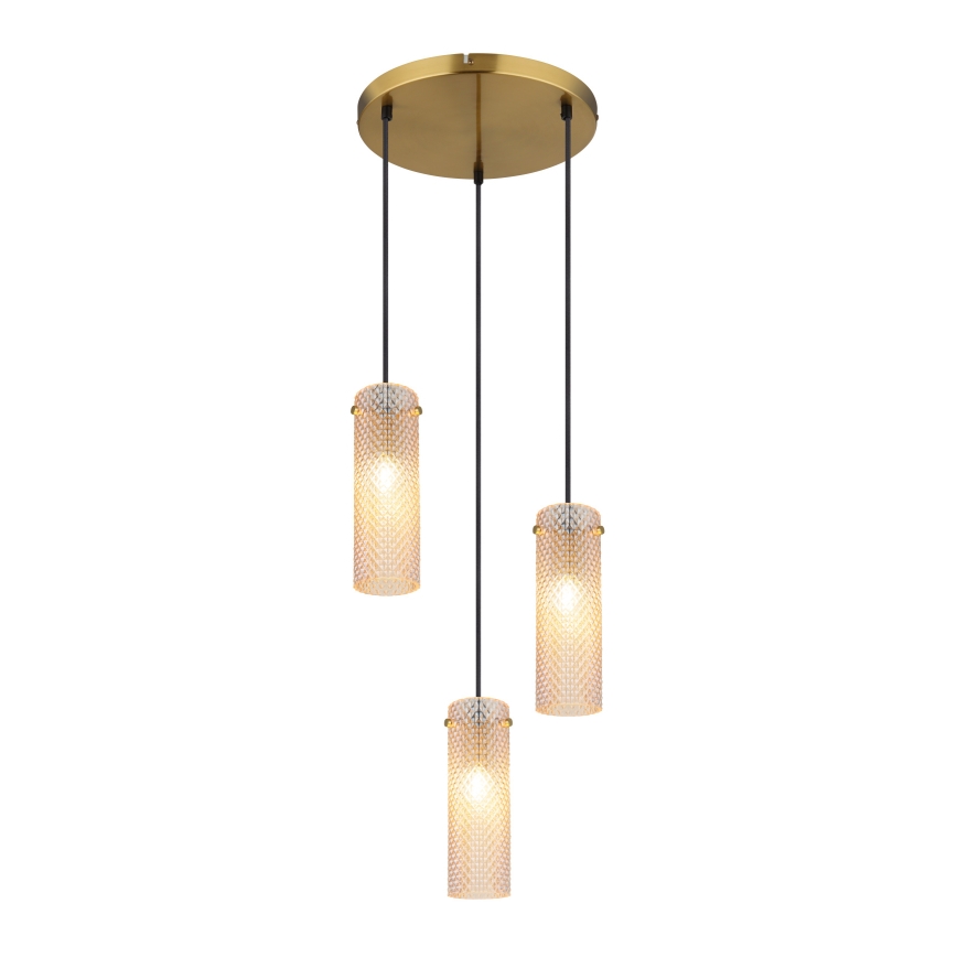 Globo - Csillár zsinóron 3xE14/40W/230V arany