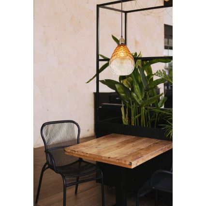 Globo - Csillár zsinóron 1xE27/60W/230V átm. 21 cm narancs