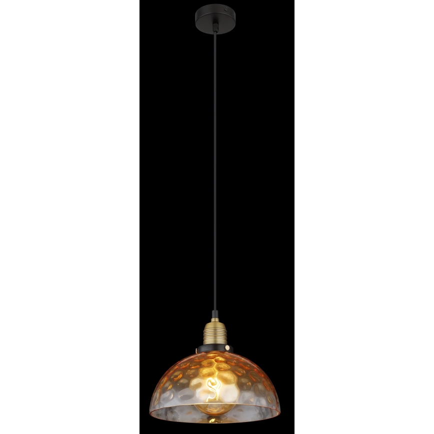 Globo - Csillár zsinóron 1xE27/60W/230V átm. 25 cm narancs