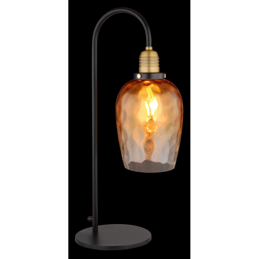 Globo - Asztali lámpa 1xE27/60W/230V narancs