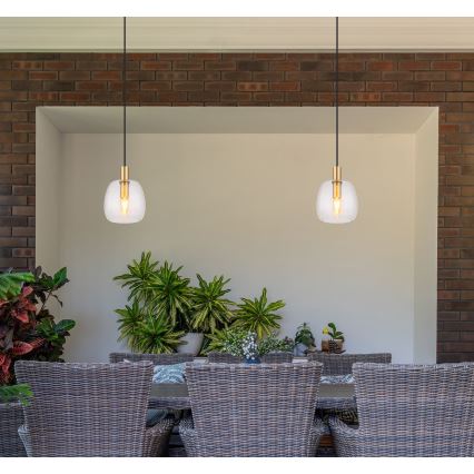 Globo - Csillár zsinóron 1xE14/40W/230V átm. 16 cm réz