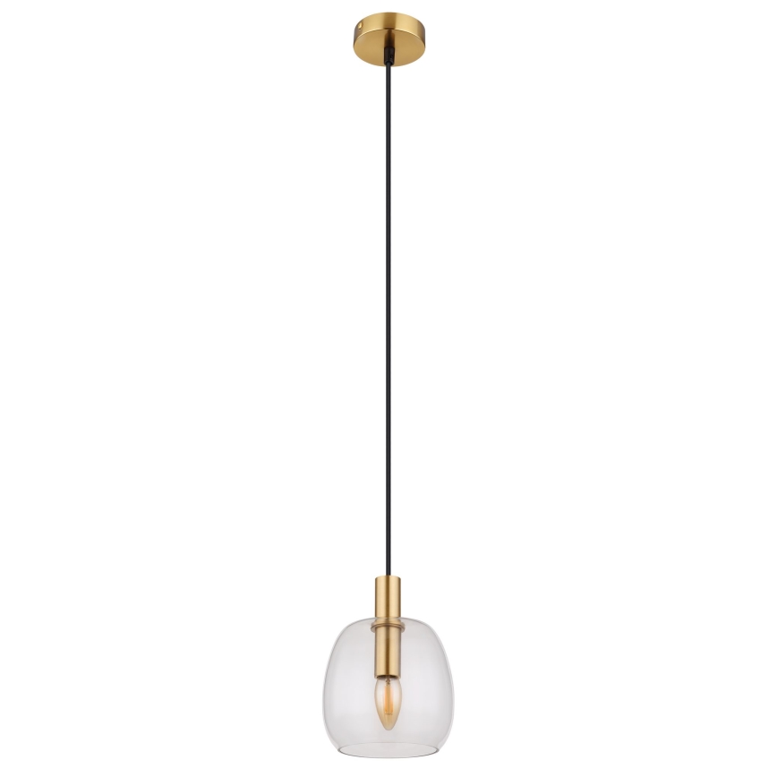 Globo - Csillár zsinóron 1xE14/40W/230V átm. 16 cm réz