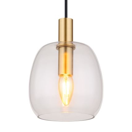 Globo - Csillár zsinóron 1xE14/40W/230V átm. 16 cm réz