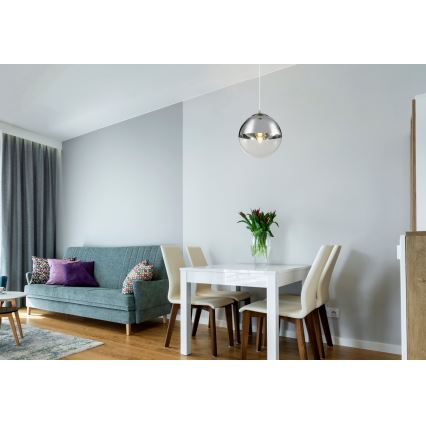 Globo - Csillár zsinóron 1xE27/40W/230V átm. 30 cm