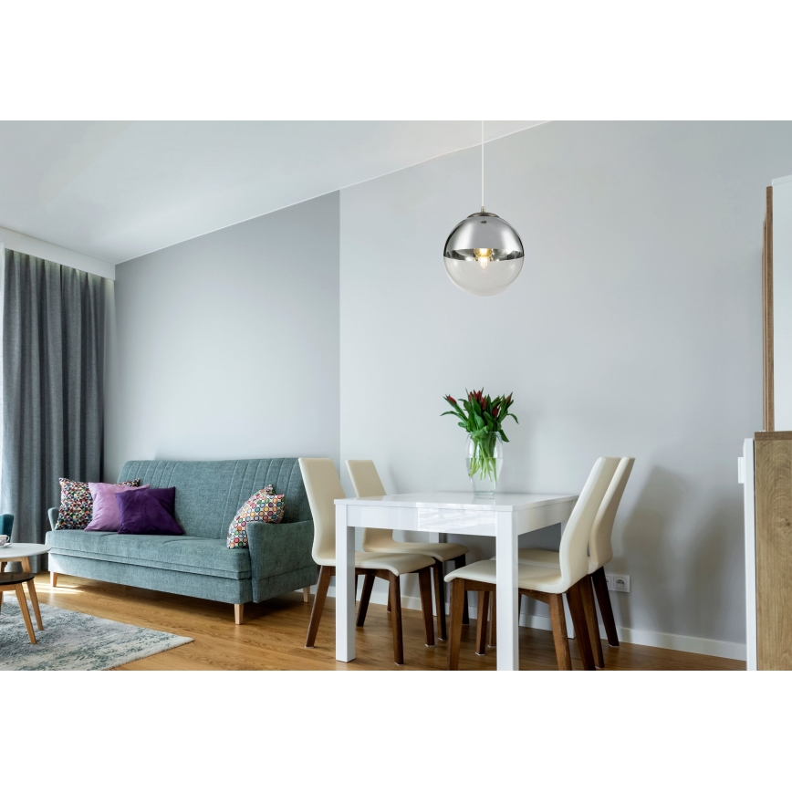 Globo - Csillár zsinóron 1xE27/40W/230V átm. 30 cm