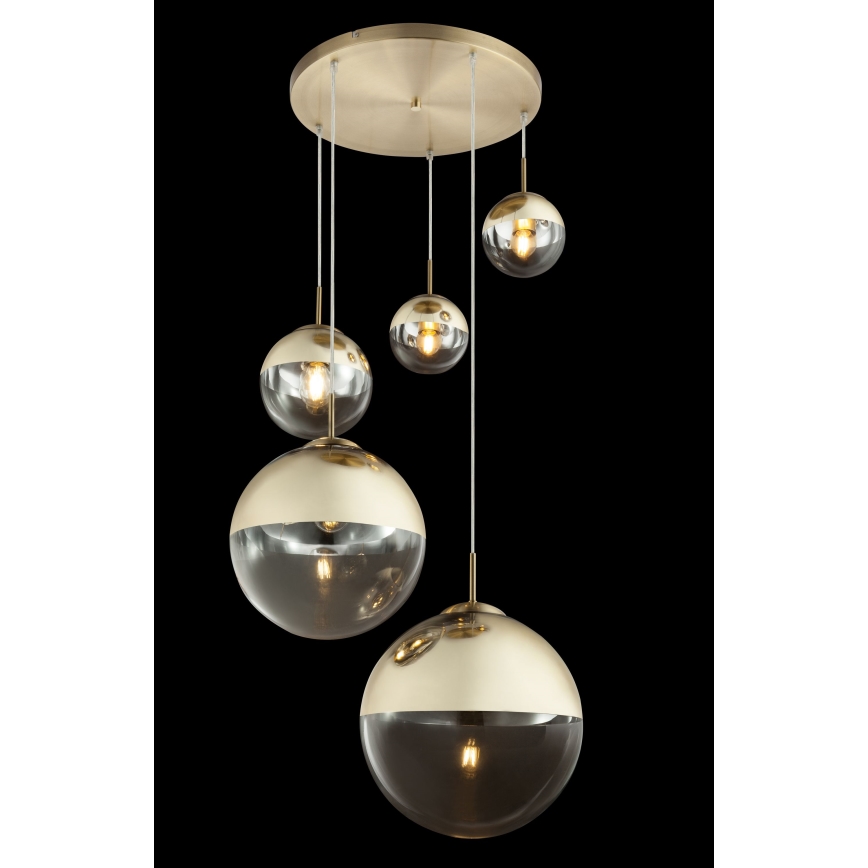 Globo - Csillár zsinóron 5xE27/40W/230V átm. 65 cm